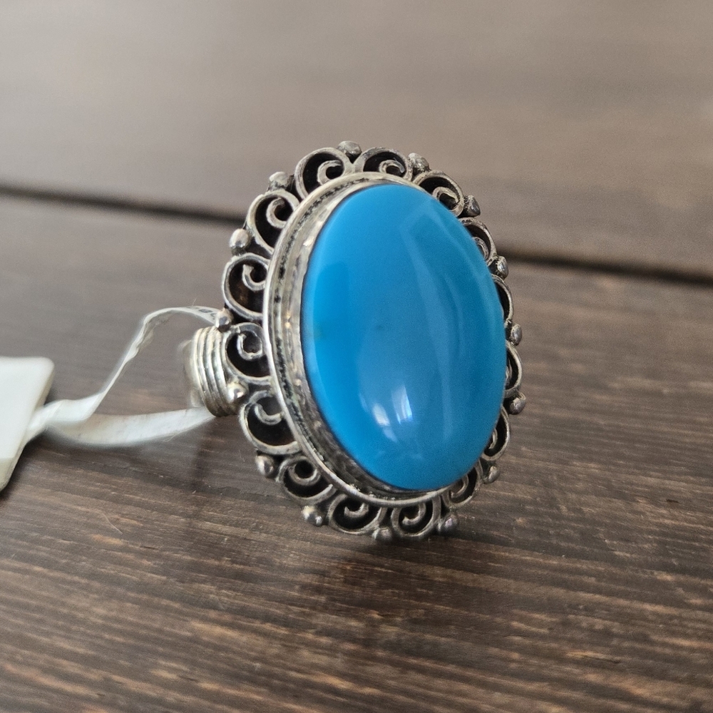 Tibetan Turquoise Sterling Silver Ring